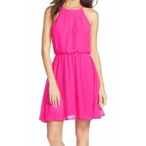 Lush pink halter dress